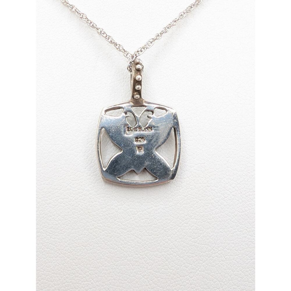 Lori Bonn Social Butterfly Pendant on an Adjustable 18-20 Inch 925 Chain - Picture 2 of 7